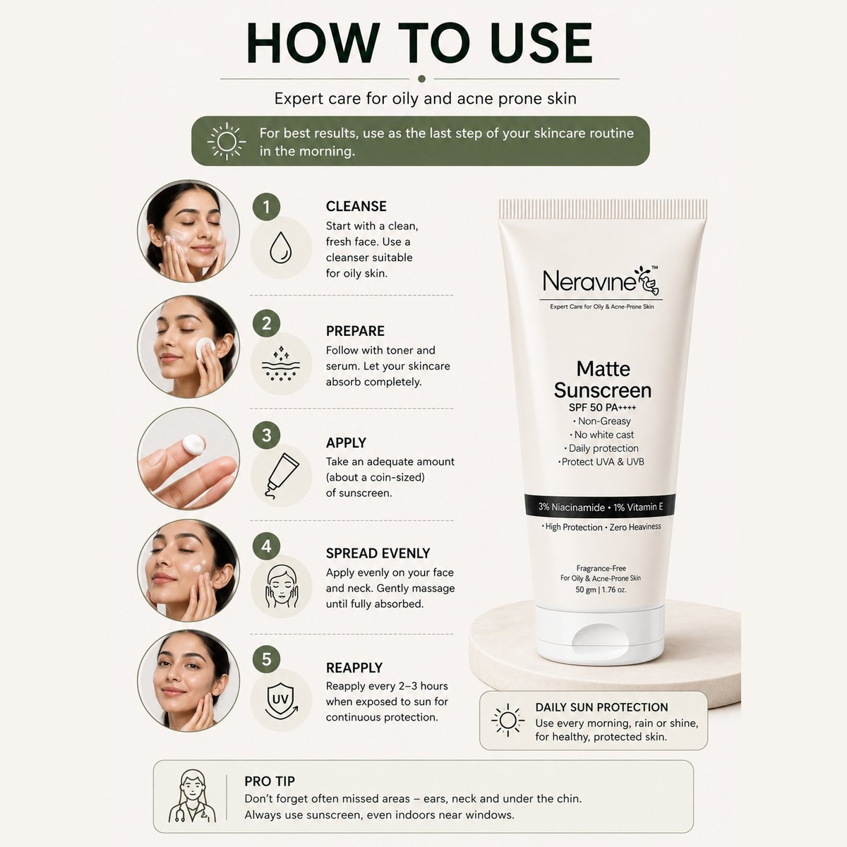 Neravine Matte Sunscreen